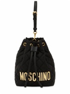 MOSCHINO - Logo Quilted Top Handle Bag