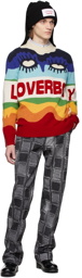 Charles Jeffrey Loverboy Multicolor Rainbow Eyes Logo Sweater