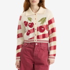 House Of Sunny Women's Cherry Tripper Knit Cardigan in Multi