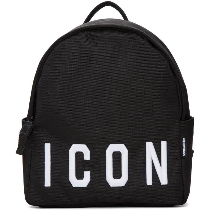 Photo: Dsquared2 Black Icon 24-7 Star Backpack