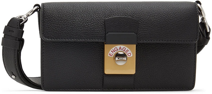 Photo: Maison Margiela Black & White Mini New Lock Double Flap Clutch Bag