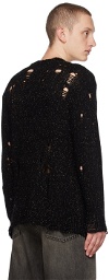 R13 Black Grunge Sweater