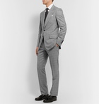 TOM FORD - Slim-Fit Prince of Wales Checked Wool Suit Trousers - Gray