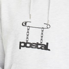 POSTAL Men's Safety Pin Hoodie in Marl Grey