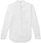 Caruso - Grandad-Collar Linen Shirt - White