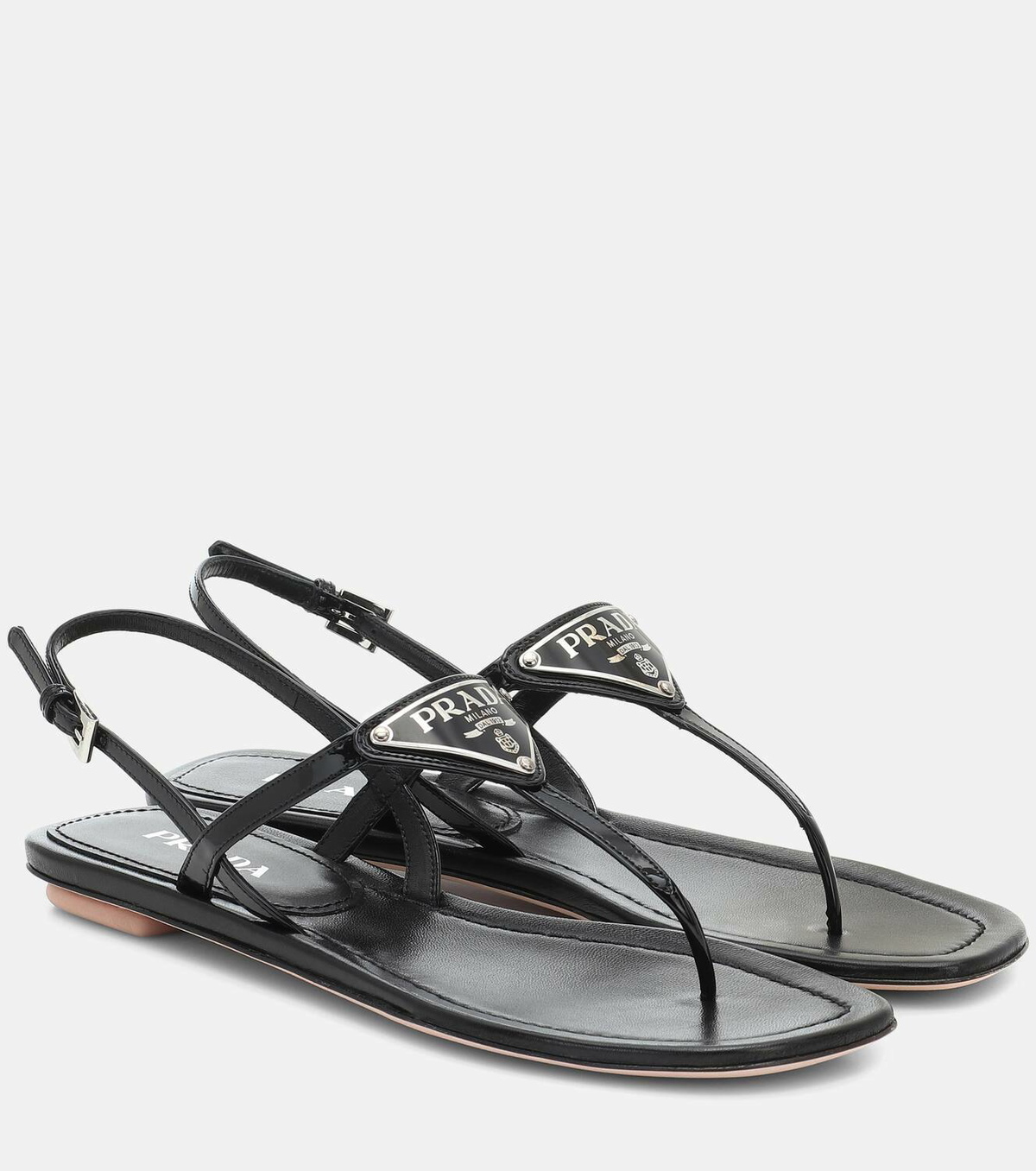 Prada Patent leather thong sandals
