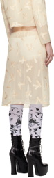 Ashley Williams Off-White Bandaid Midi Skirt