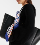 Ferragamo Gancini printed silk twill scarf