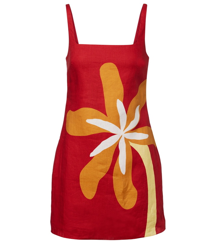 Photo: Cala de la Cruz Siela floral linen minidress