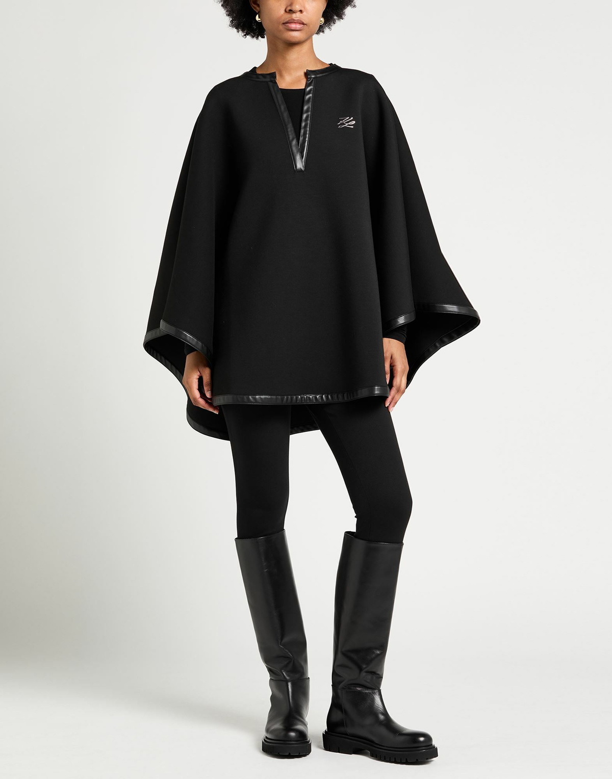 Karl Lagerfeld Womens Cape in Black
