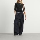 Jil Sander Women's Pleated Trousers in Navy