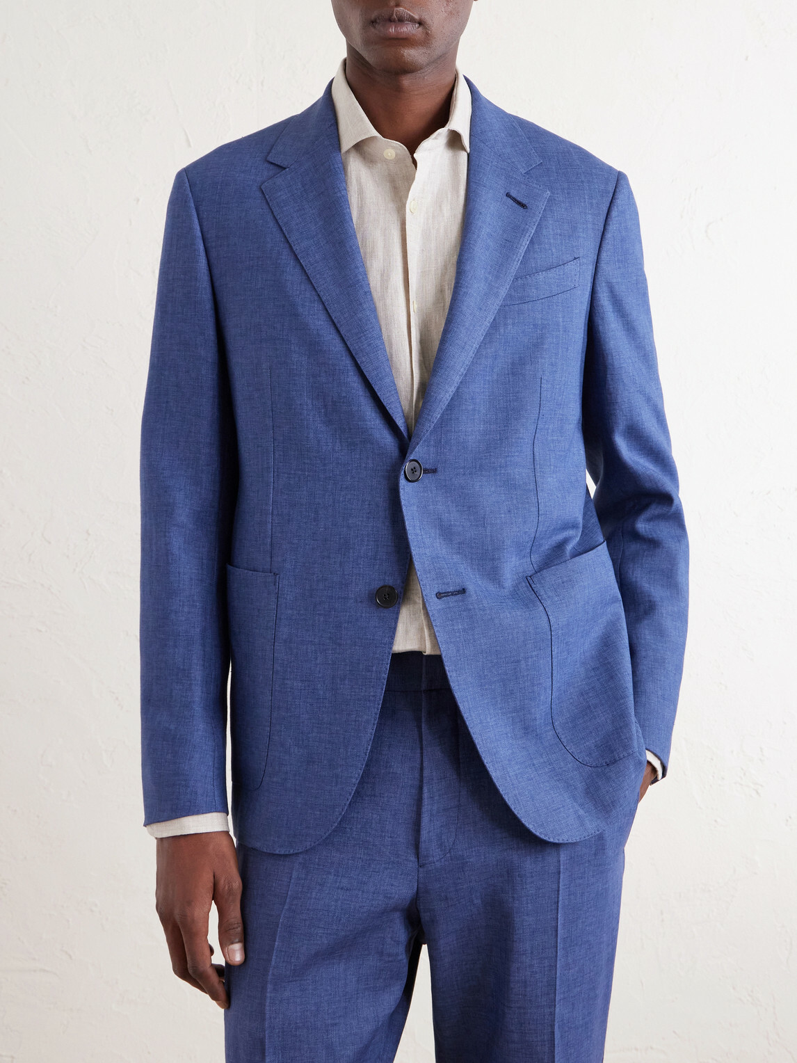 Zegna - Oasi Linen Suit Jacket - Blue