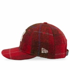 New Era Boston Braves Harris Tweed 9Fifty Adjustable Cap in Red