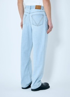 Bottega Veneta Extra Bleached Wide Leg Jeans
