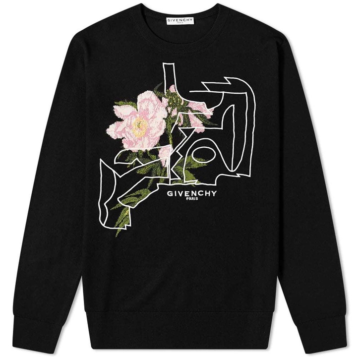 Photo: Givenchy Floral Jacquard Crew Knit