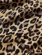 KAPITAL - Oversized Camp-Collar Leopard-Print Voile Shirt - Brown