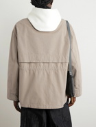 Acne Studios - Ostera Oversized Logo-Embroidered Cotton-Ripstop Jacket - Neutrals