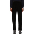 Ermenegildo Zegna Black Corduroy Modern Fit Trousers