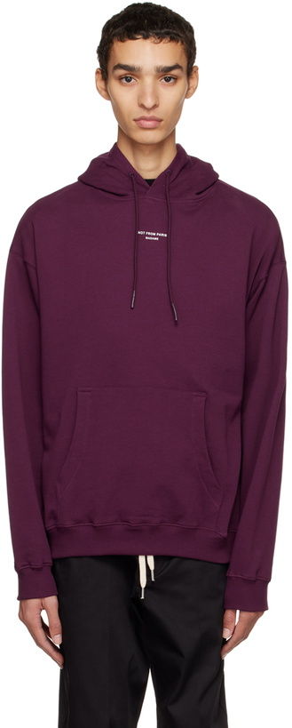 Photo: Drôle De Monsieur Purple 'Le Hoodie Classique NFPM' Hoodie