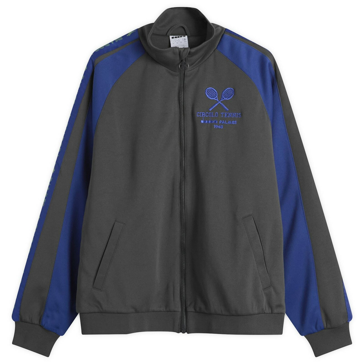 Diadora Men's Legacy Track Top in Black Oyster