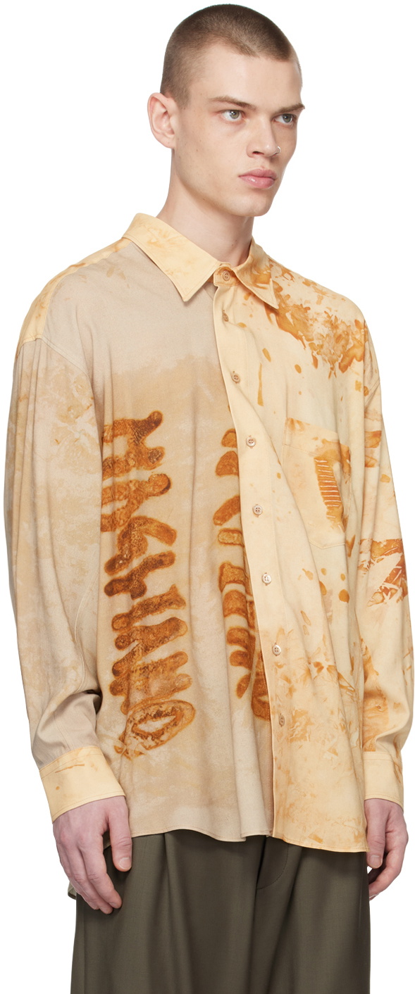 Magliano Beige Rusty Twisted Shirt Magliano