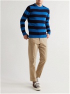 MAN 1924 - Striped Wool Sweater - Blue