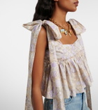 Chloé Floral cotton top