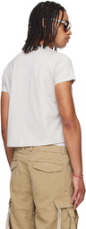 Raimundo Langlois Taupe Short Sleeve Crewneck T-shirt