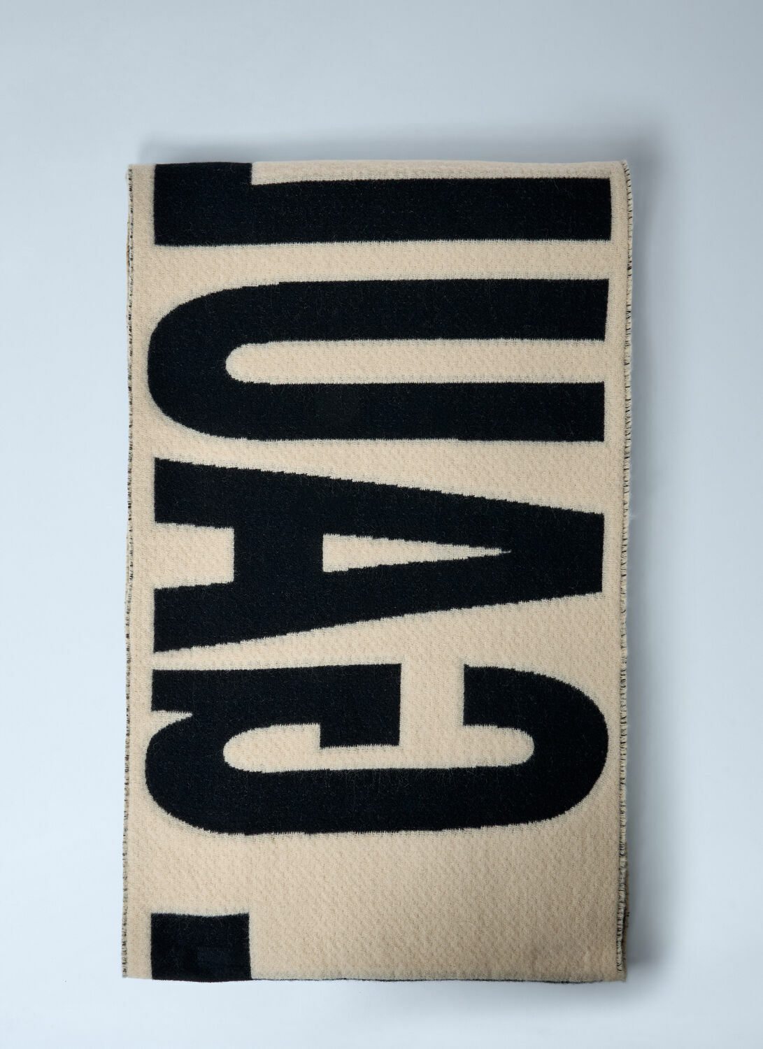 Jean Paul Gaultier Logo Motif Wool Scarf
