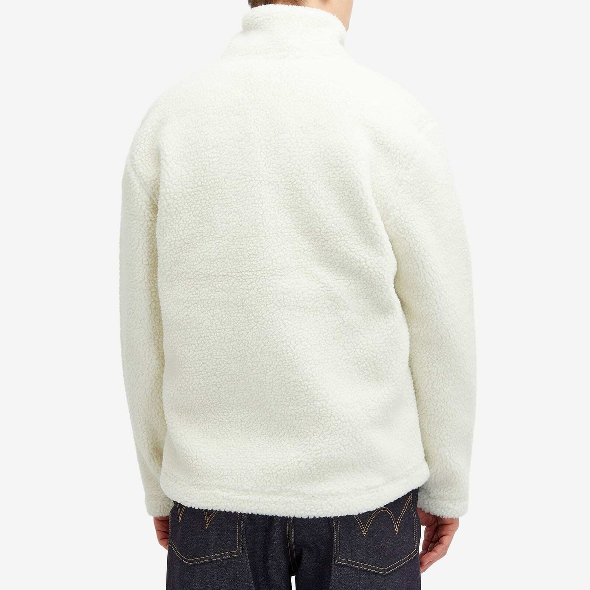 Armor-Lux Men's Sherpa Fleece Jacket in Natural