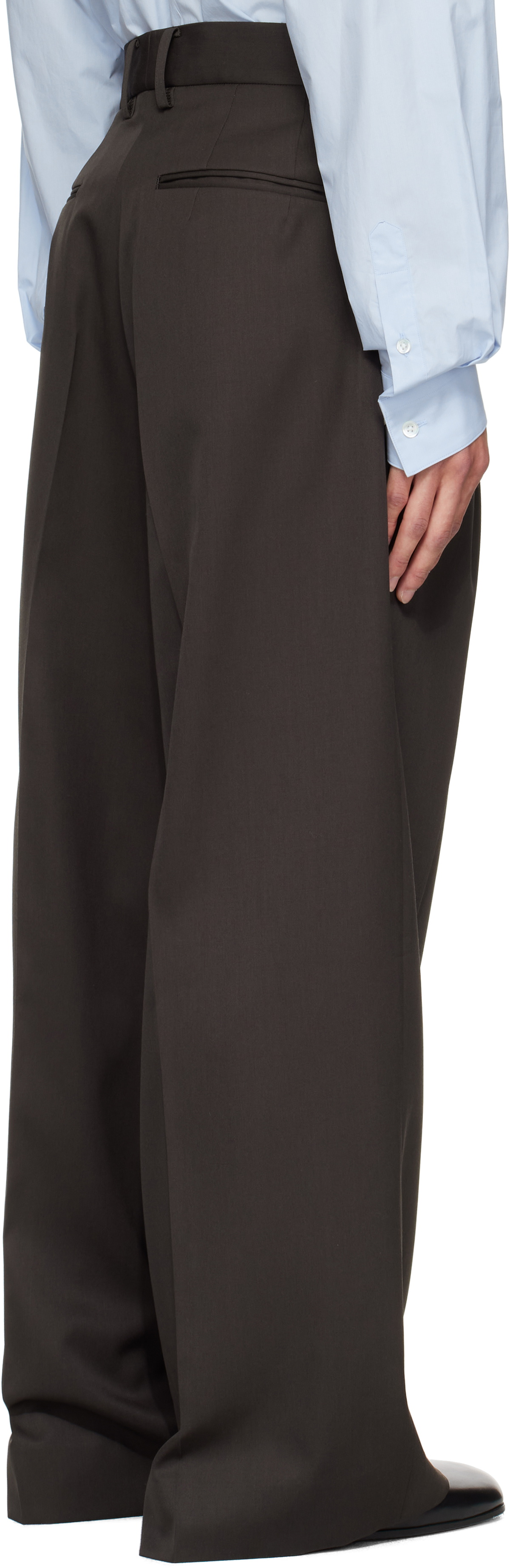 stein Brown Extra Wide Trousers