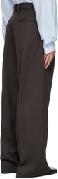 stein Brown Extra Wide Trousers