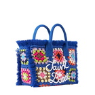MC2 Saint Barth Colette Blue Crochet Handbag