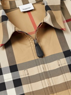 Burberry - Checked Cotton-Gabardine Jacket - Neutrals