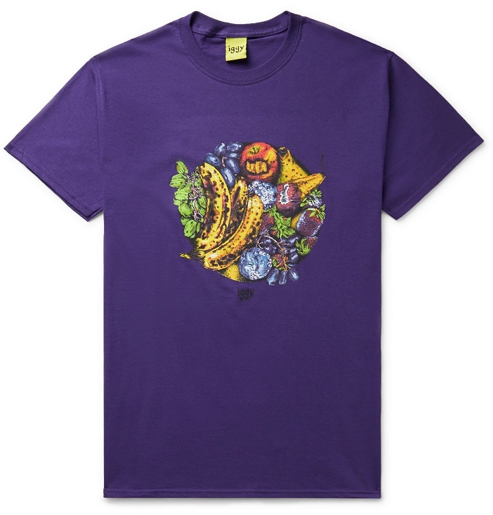 Photo: iggy - Rotten Printed Cotton-Jersey T-Shirt - Purple