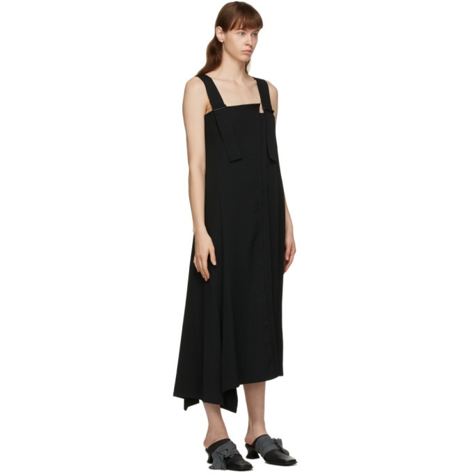 Yohji Yamamoto Black Wool Suspender Dress Yohji Yamamoto
