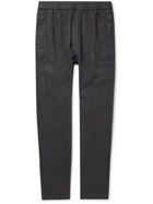 Barena - Bativoga Badia Tapered Linen-Blend Hopsack Trousers - Gray