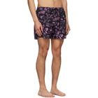 Paul Smith Black & Pink 'Travel Stories' Swim Shorts