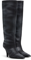 Alexander Wang Black Diablo 90mm Tall Boots