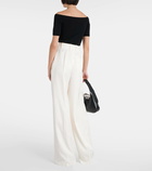 Alexander McQueen High-rise wide-leg suit pants