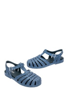 Melissa possession Blue Sandals With Cage Design And Denim Print In Tech Fabric Woman