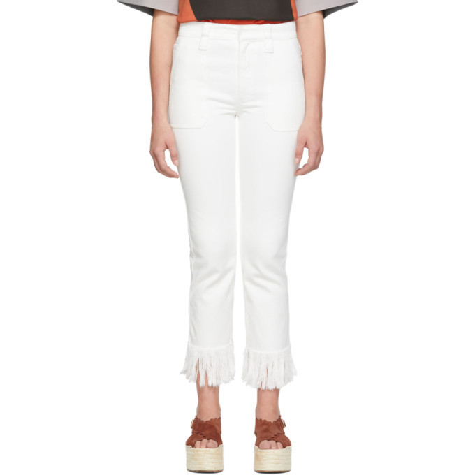 Chloe white hot sale jeans