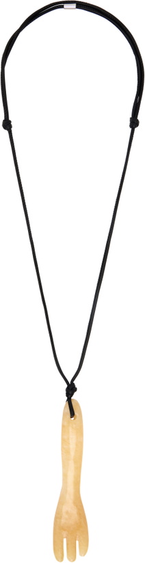 Photo: LEMAIRE Aragonite Gua Sha Fork Necklace