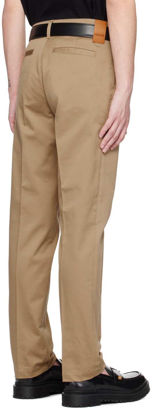 Versace Trousers In Beige