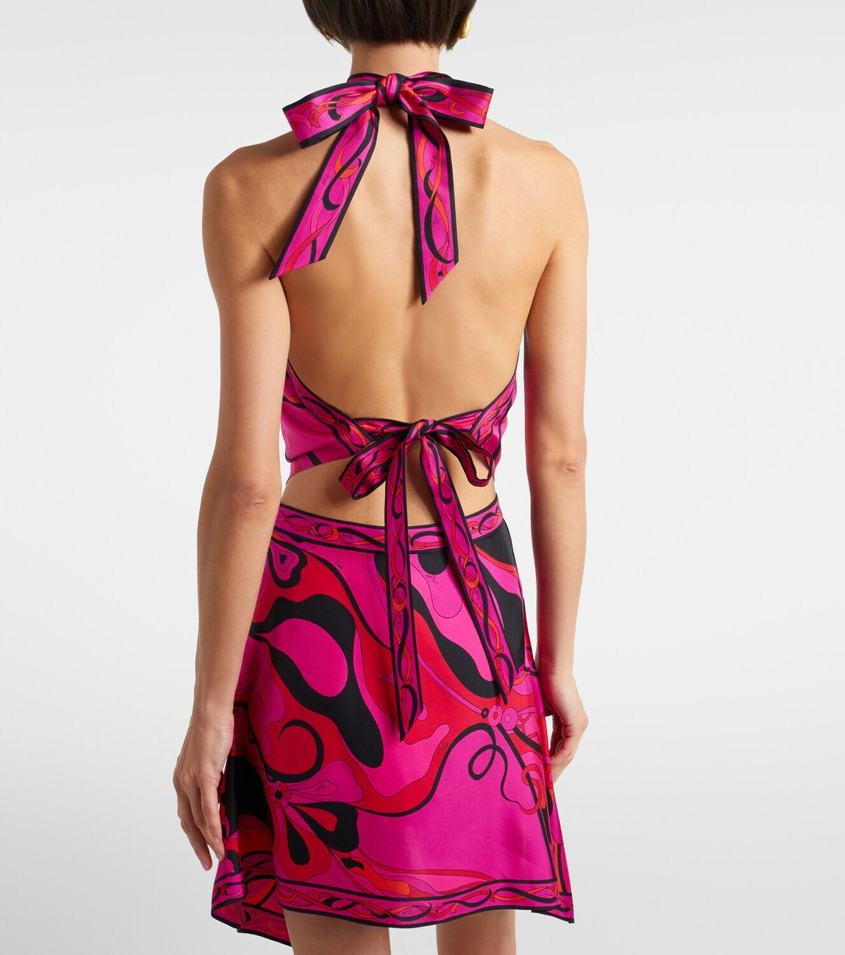 Pucci Iride silk twill top