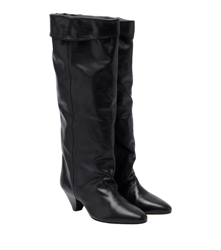 Photo: Isabel Marant Elita draped leather knee-high boots