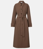 Róhe Checked belted coat