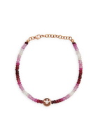 Roxanne First The Smiley Sapphire Beaded Bracelet - Pink - One Size