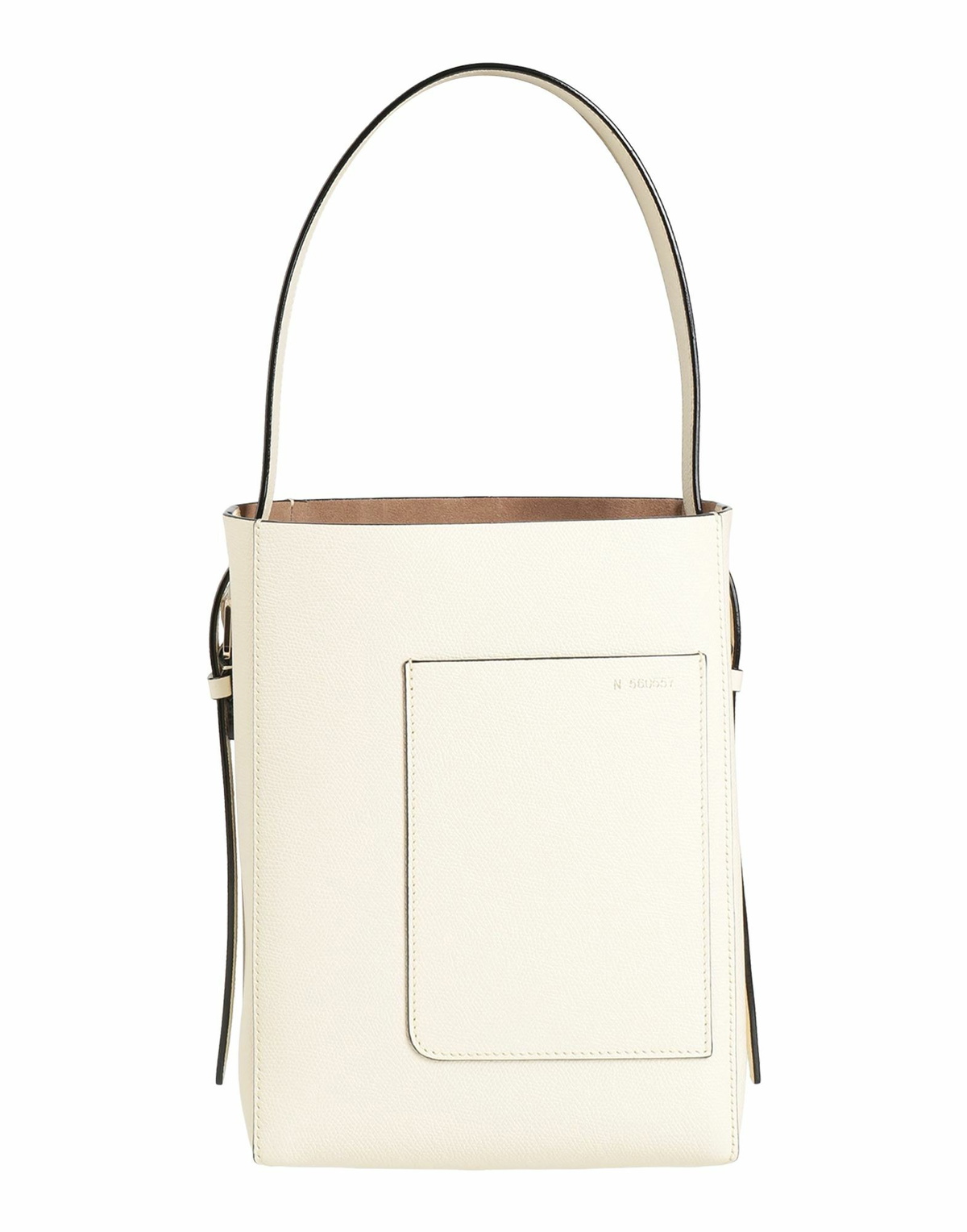 Valextra Borsa Secchiello Piccola Soft Womens Shoulder bag Ivory
