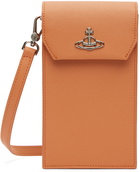 Vivienne Westwood Orange Phone Pouch